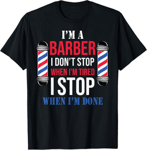 Hairdressers Barbershop Hairstylists I'm A Barber Barbers T-Shirt - T-Shirt | Black