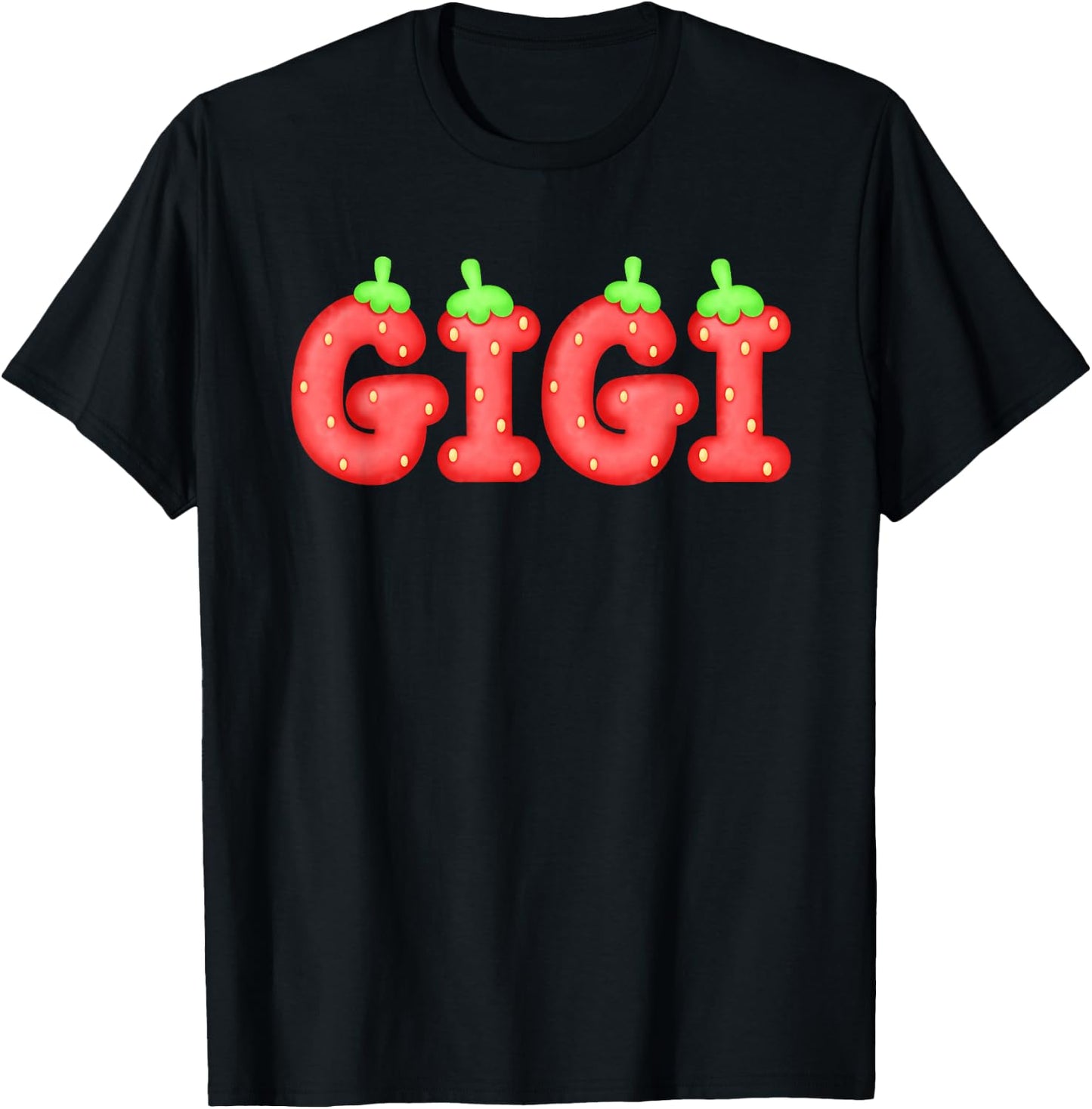 Gigi Strawberry Berry First Birthday Family Matching T-Shirt - T-Shirt | Black