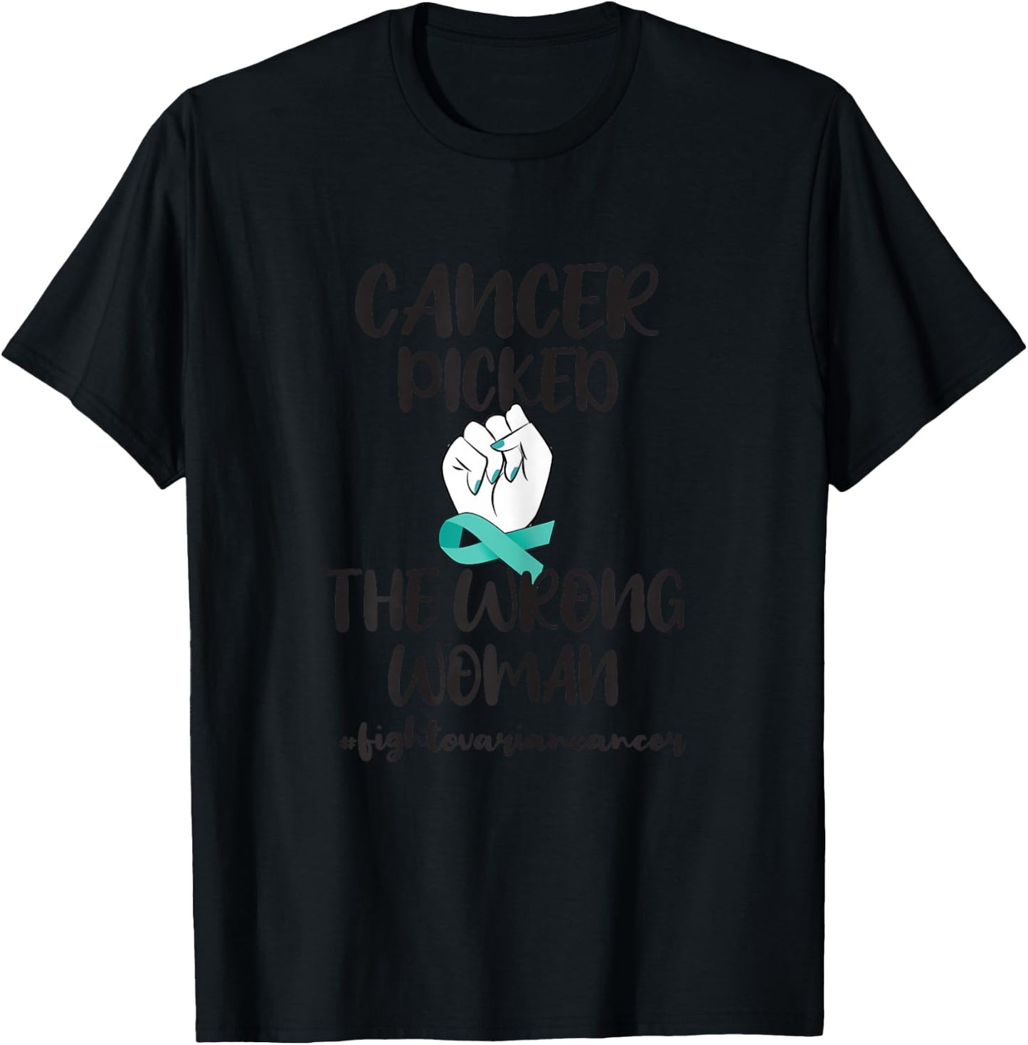 Ovarian Cancer Awareness Ovarian Cancer Warrior T-Shirt - T-Shirt | Black