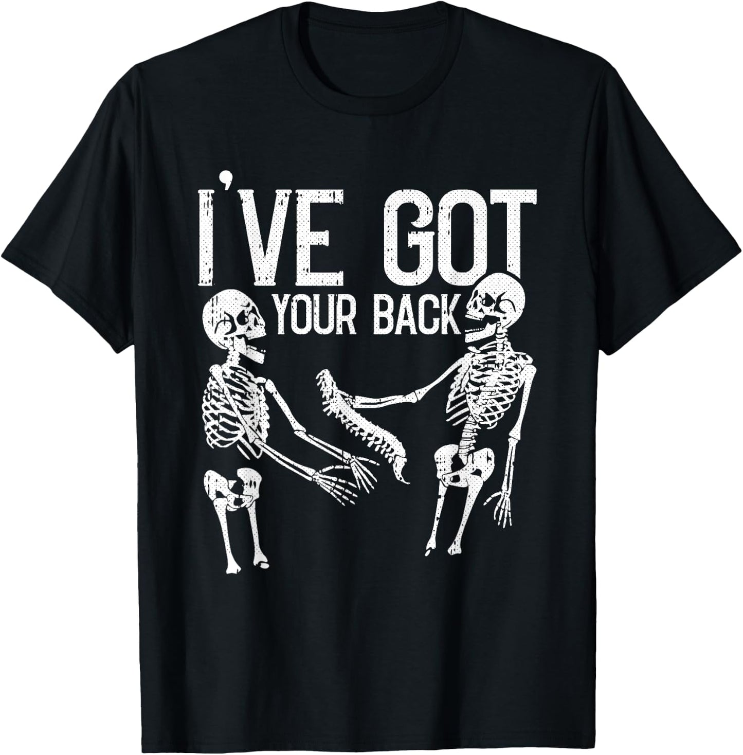 Ive Got Your Back Lazy Halloween Costume Funny Skeleton Beer T-Shirt - T-Shirt | Black
