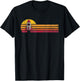 Vintage Style Space Ship Silhouette Retro Space Science Gift T-Shirt - T-Shirt | Black