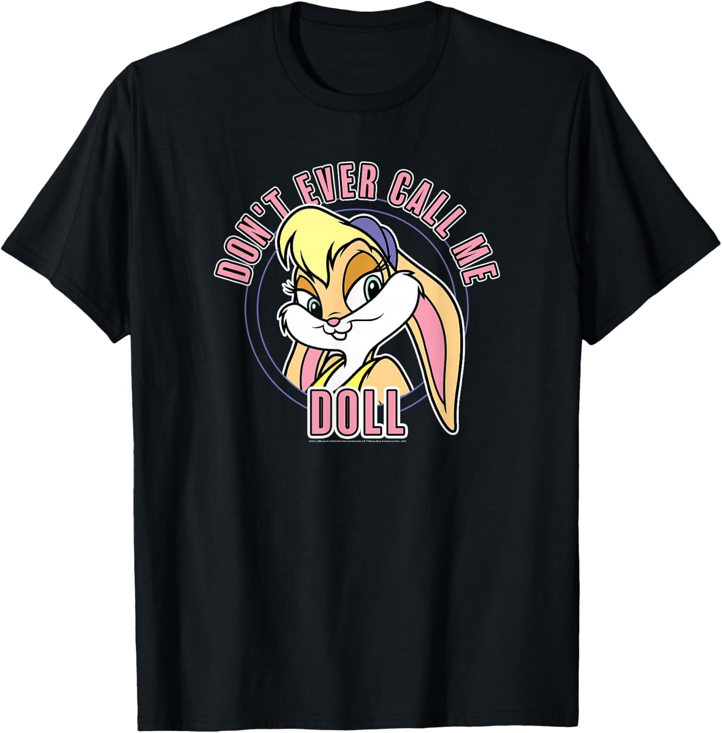 Space Jam Classic Lola Bunny Don't Ever Call Me Doll T-Shirt - T-Shirt | Black