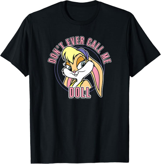 Space Jam Classic Lola Bunny Don't Ever Call Me Doll T-Shirt - T-Shirt | Black