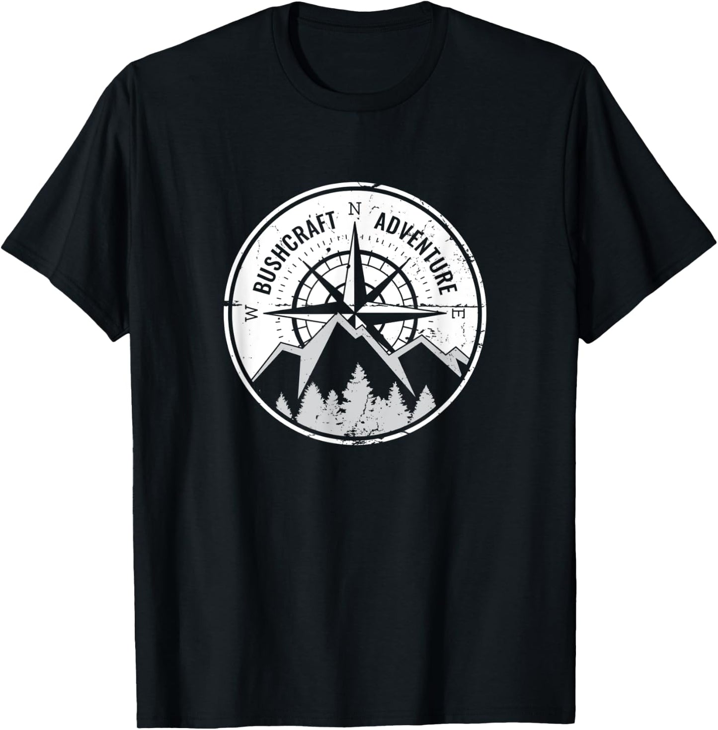 Bushcraft Adventure Outdoor Survival Bushcrafter T-Shirt - T-Shirt | Black