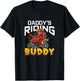 Daddy's Riding Buddy Funny ATV 4-Wheeler Quad Biker Kid T-Shirt - T-Shirt | Black