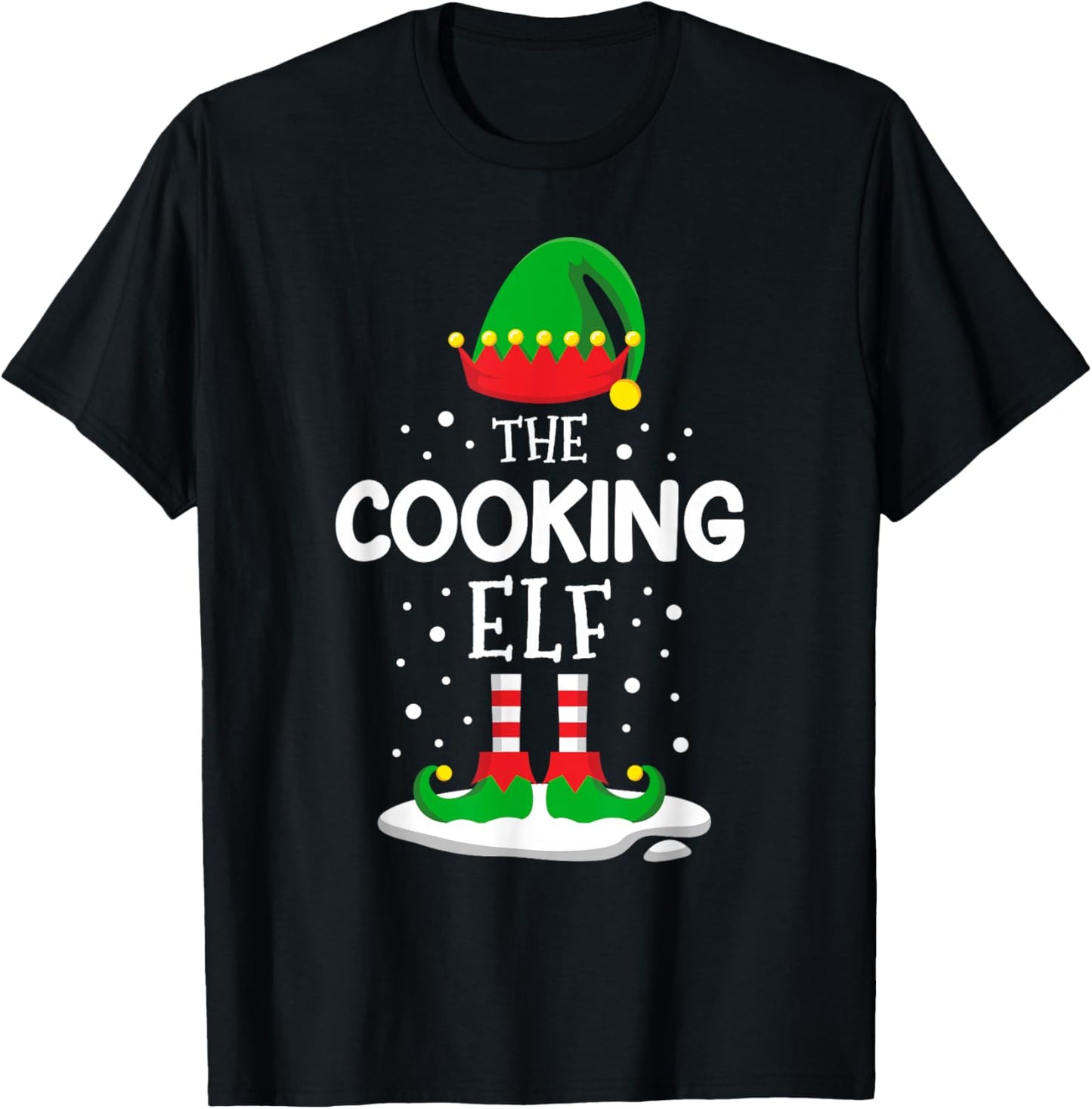 The Cooking Elf Christmas Family Matching Outfit Xmas Group T-Shirt - T-Shirt | Black