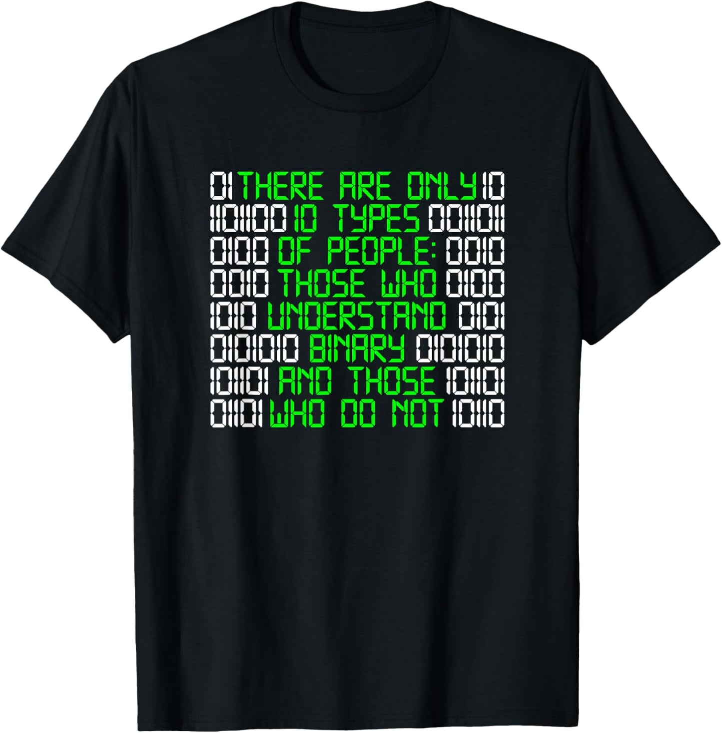 There are only 10 Types of People Binary T-Shirt - T-Shirt | Black