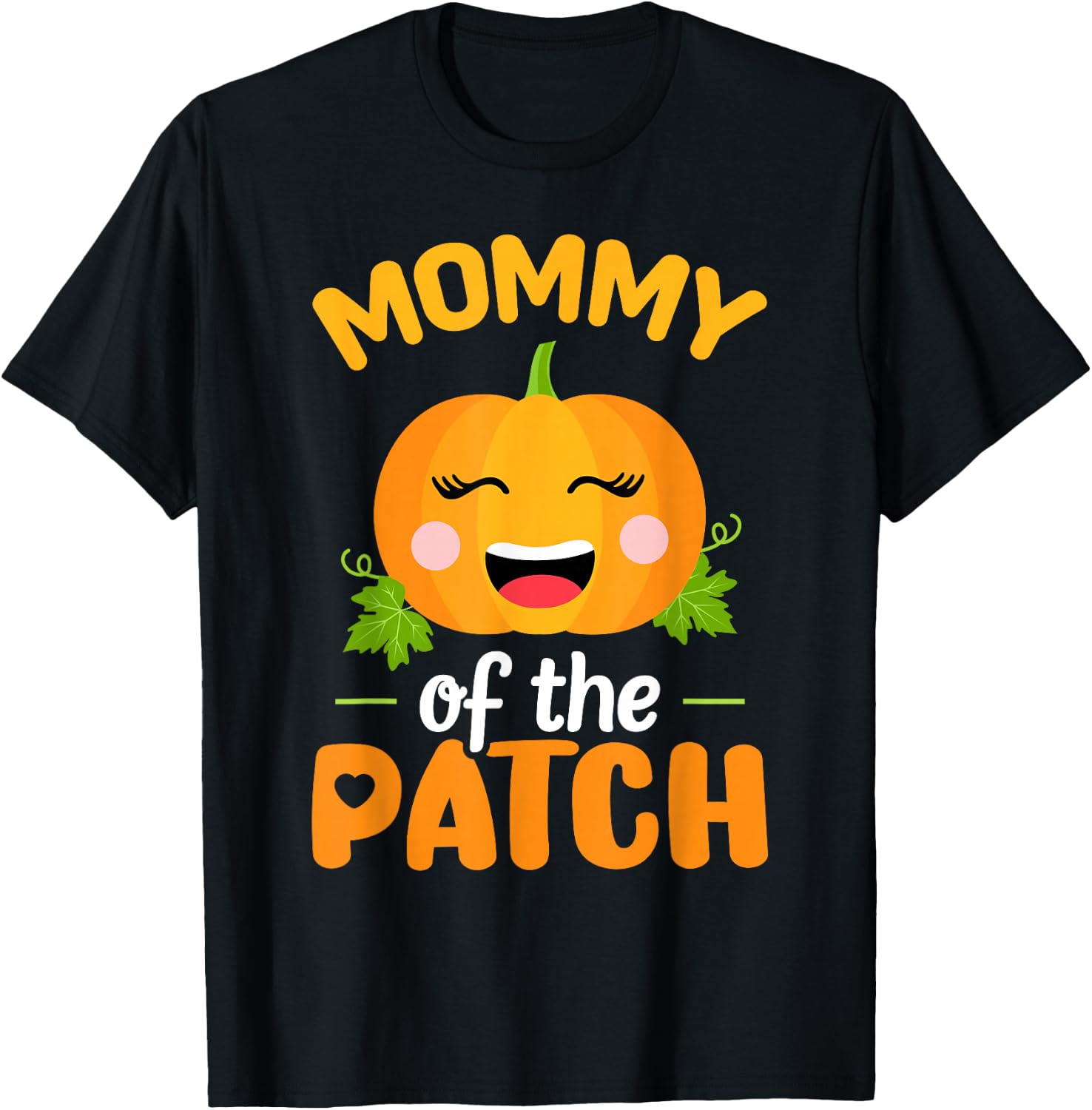 Mommy of The Patch Pumpkin Mom Halloween Family Matching T-Shirt - T-Shirt | Black