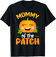 Mommy of The Patch Pumpkin Mom Halloween Family Matching T-Shirt - T-Shirt | Black