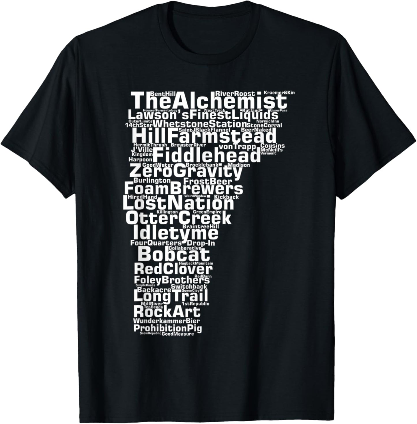 Vermont Breweries T-Shirt - T-Shirt | Black