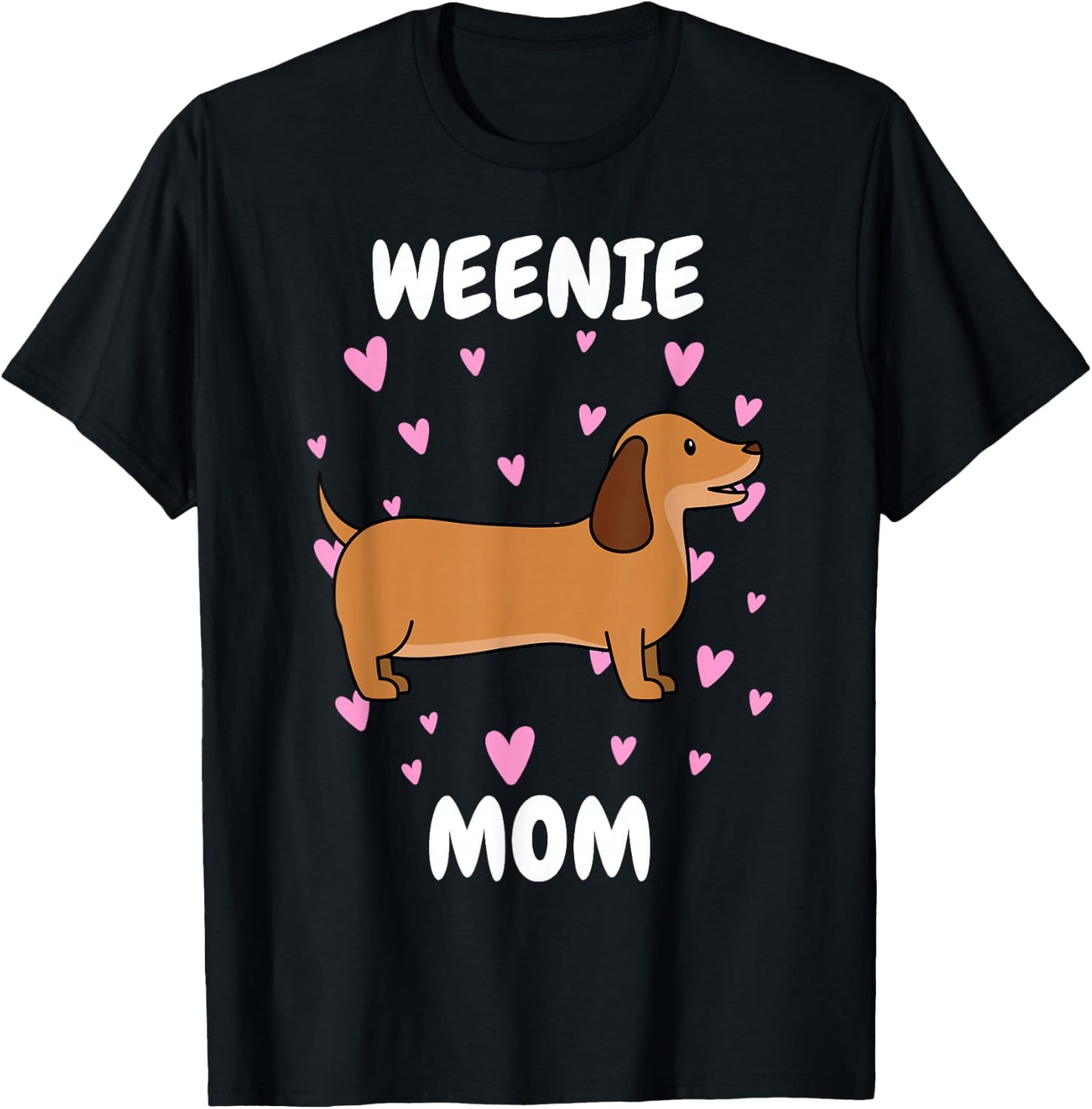 Weenie Mom Mummy Mama Mum Mommy Mother's Day Mother T-Shirt - T-Shirt | Black