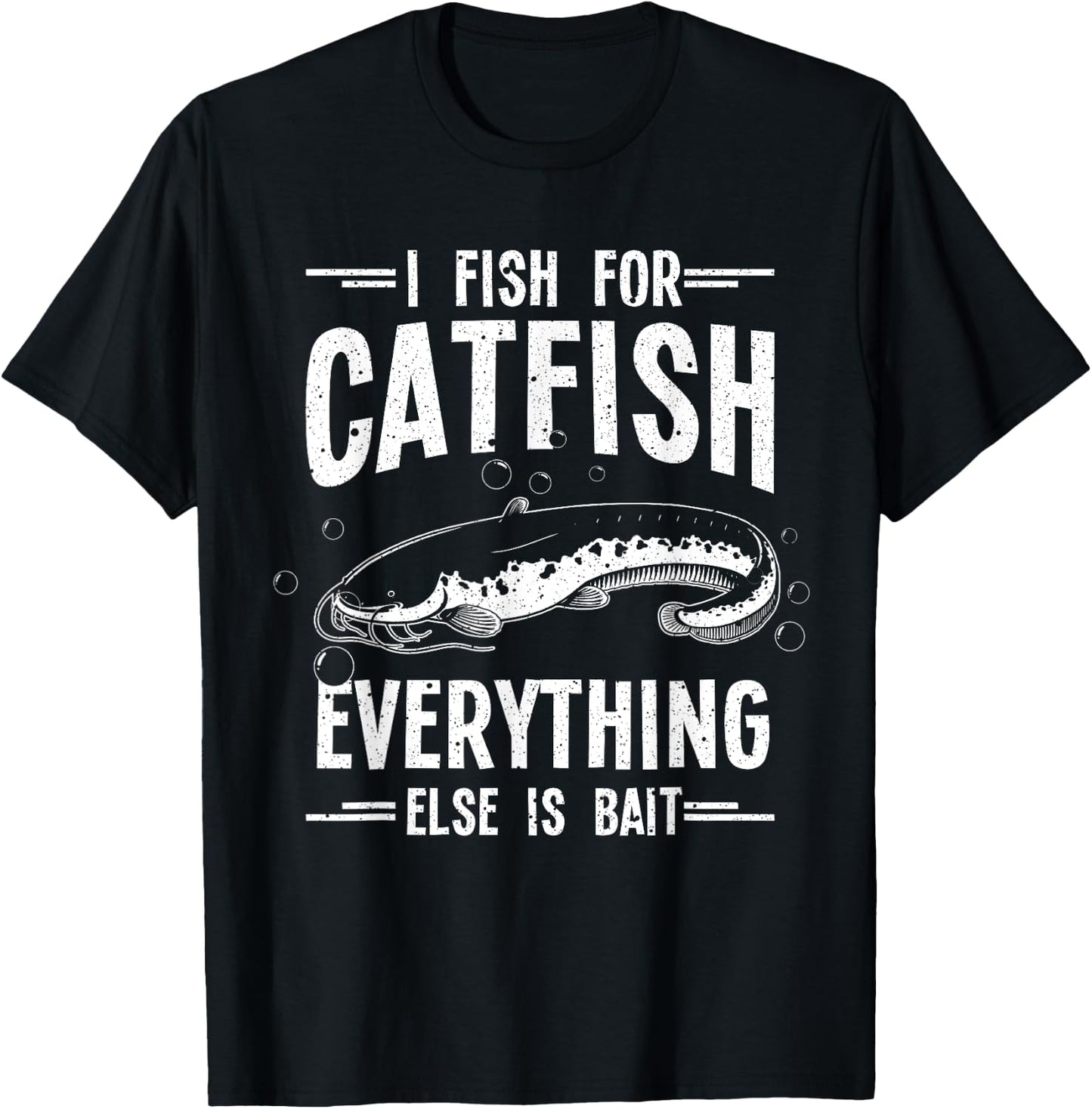 Funny Catfishing Design Women Catfish Fishing Hunter T-Shirt - T-Shirt | Black
