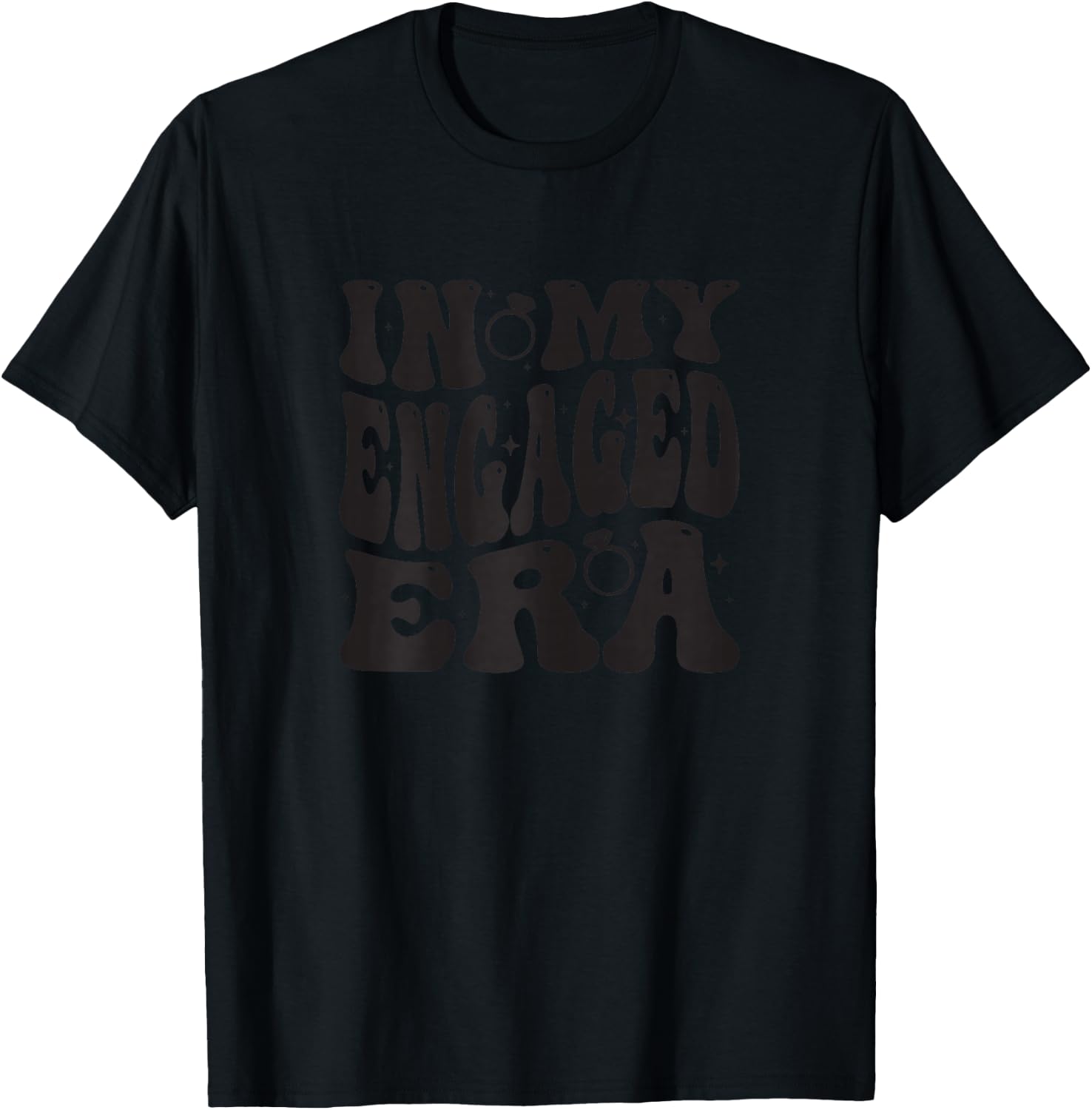 Funny Engagement Fiance In My Engaged Era Bachelorette Party T-Shirt - T-Shirt | Black