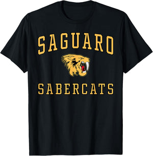 Saguaro High School Sabercats C1 T-Shirt - T-Shirt | Black