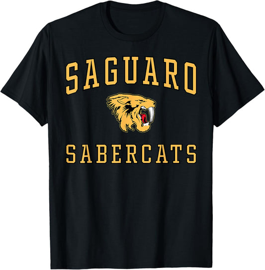 Saguaro High School Sabercats C1 T-Shirt - T-Shirt | Black