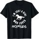 Horse Girl Dressage Riding Horses Equestrian Sports Pony T-Shirt - T-Shirt | Black