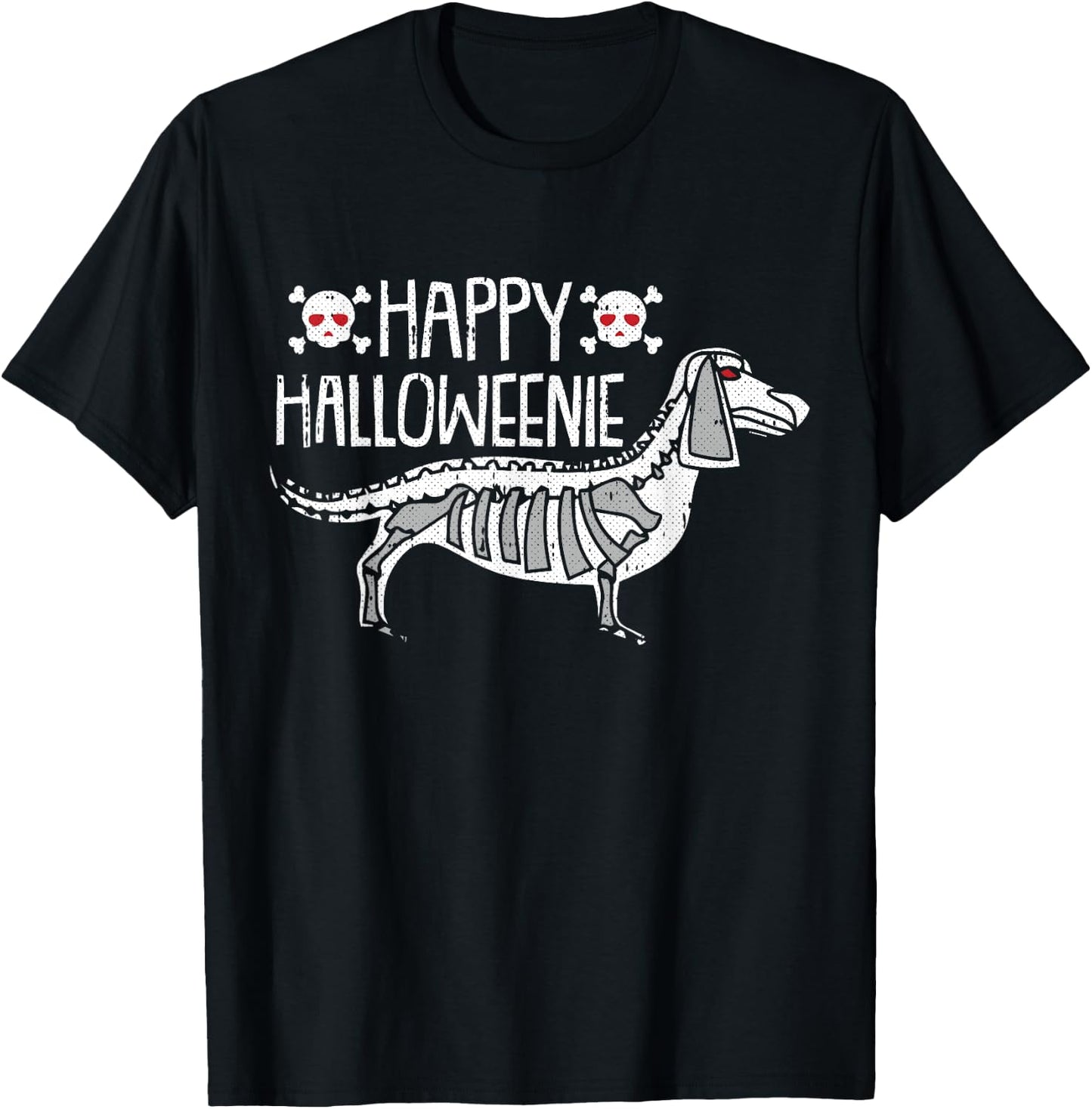Happy Halloweenie Lazy Halloween Costume Dachshund Doxie T-Shirt - T-Shirt | Black
