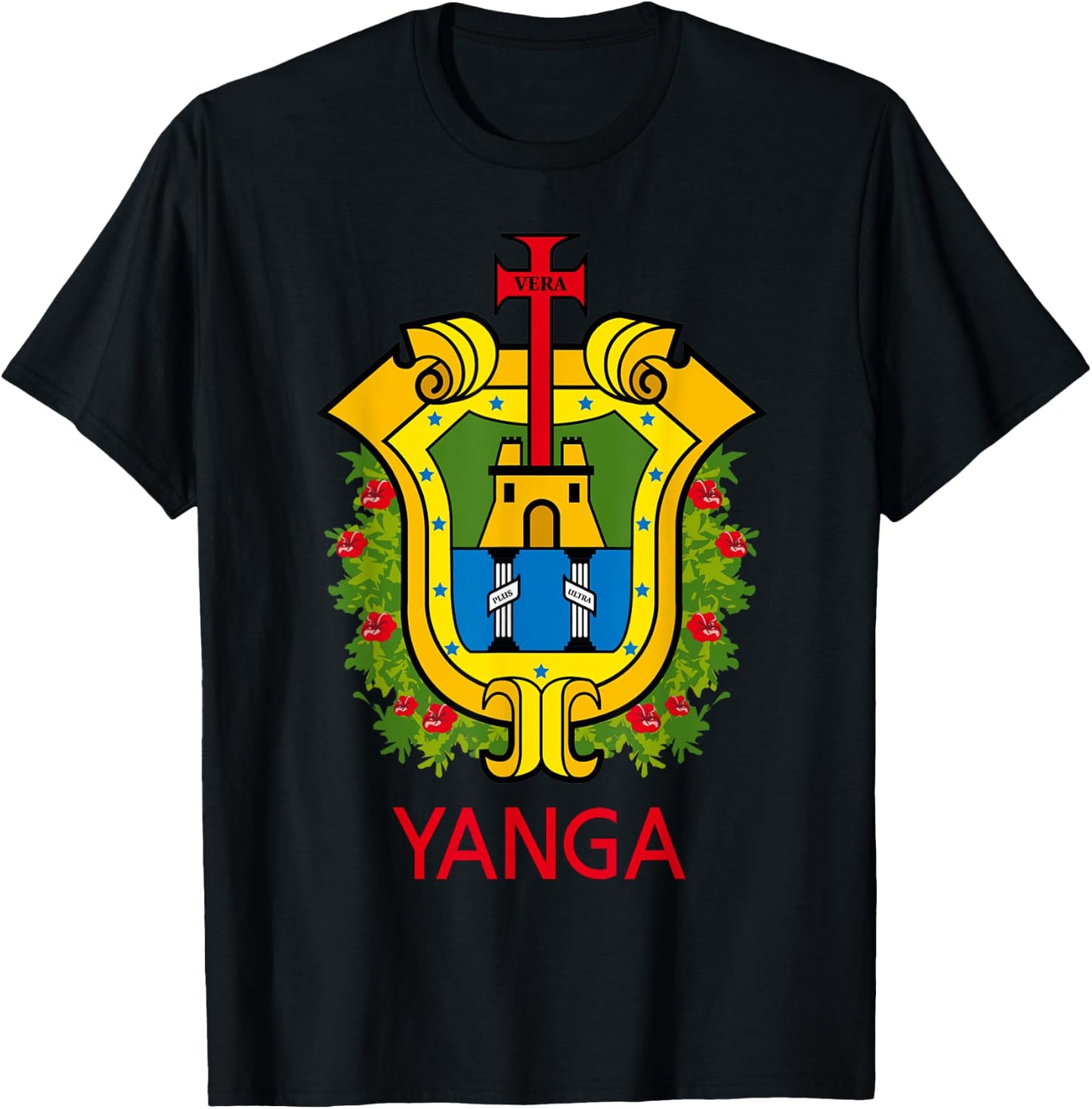 Yanga Veracruz Estado De Mexico Escudo Eagle Aguila T-Shirt - T-Shirt | Black