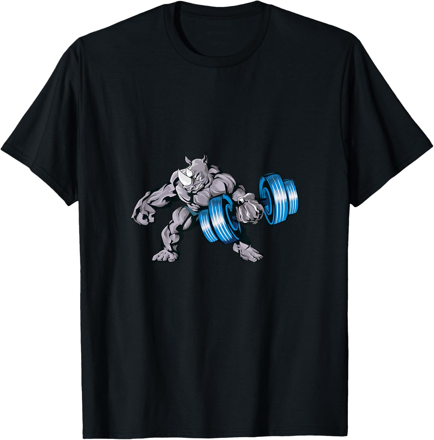 Rhino Lifting Weights Bodybuilding Beast Gym Fitness T-Shirt - T-Shirt | Black