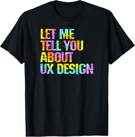 UX UI design. Product designer woman. Funny user experience T-Shirt - T-Shirt | Black