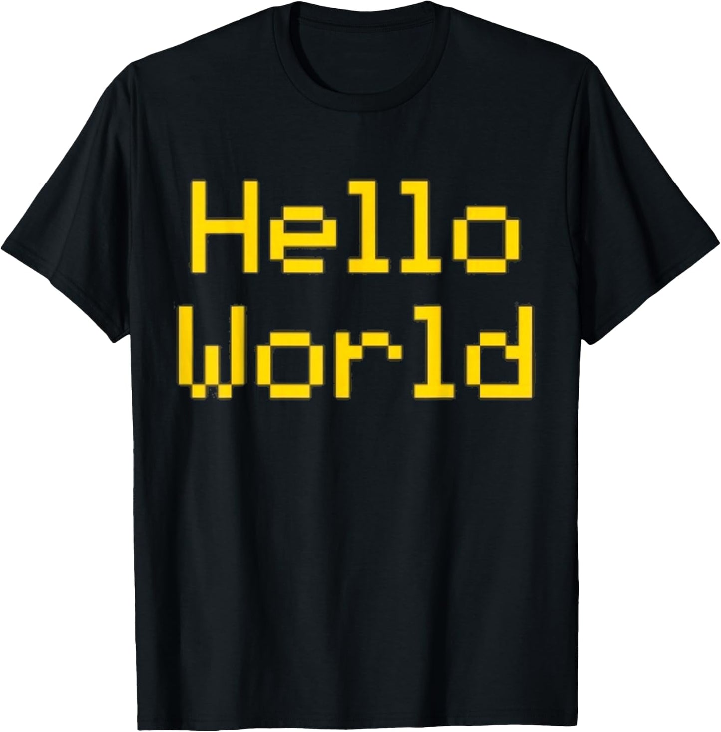 Hello World | Coding Programming Shirt T-Shirt - T-Shirt | Black