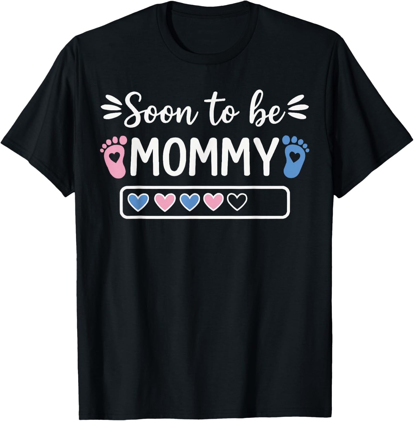 Soon to Be A Mommy Funny Pregnancy Announcement Mom T-Shirt - T-Shirt | Black