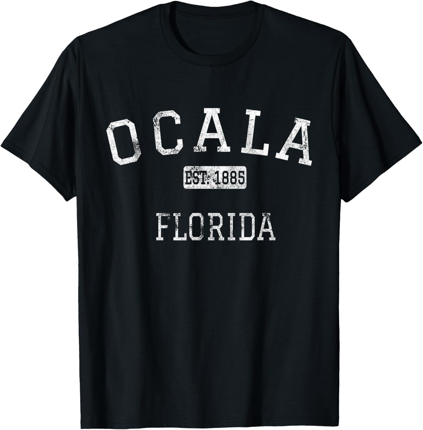 Ocala Florida FL Vintage T-Shirt - T-Shirt | Black