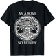 Tree Of Life - AS ABOVE SO BELOW - Spiritual and Esoteric T-Shirt - T-Shirt | Black