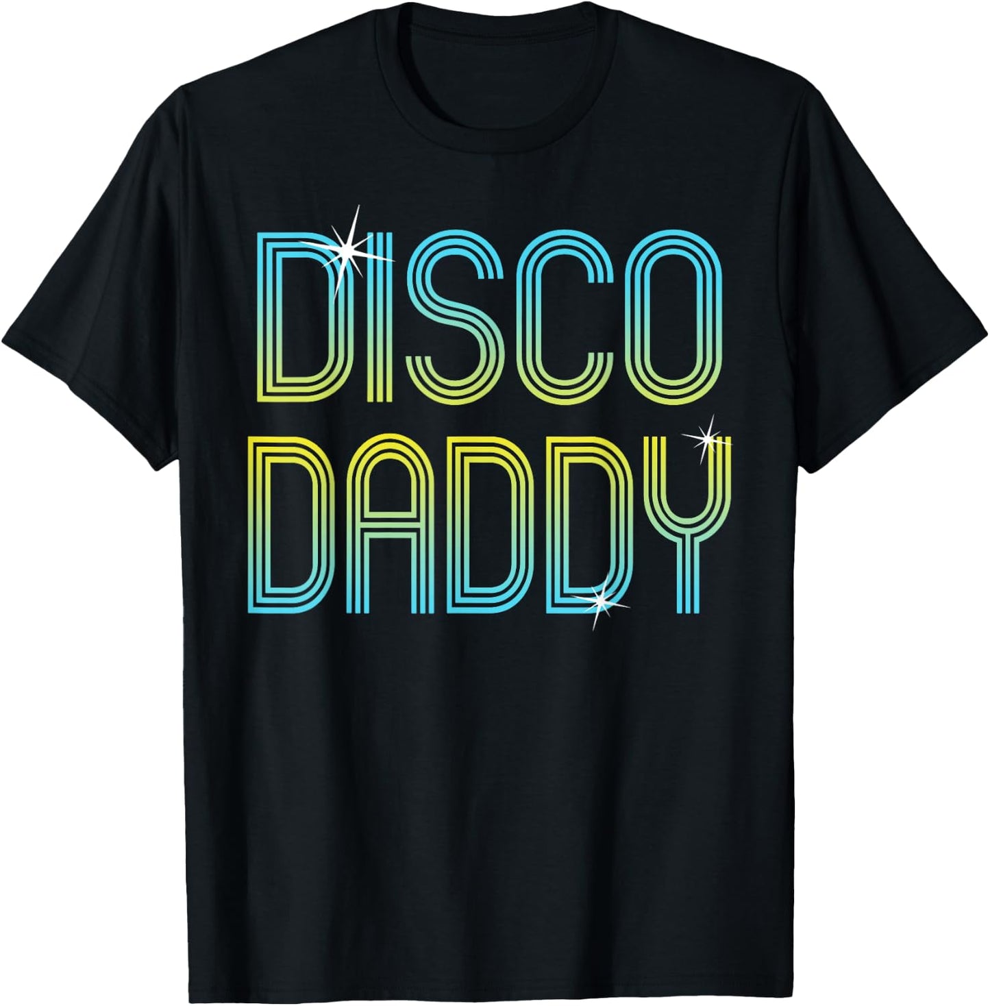 Vintage Retro Disco Daddy 70s 80s Family Party Dance Theme T-Shirt - T-Shirt | Black