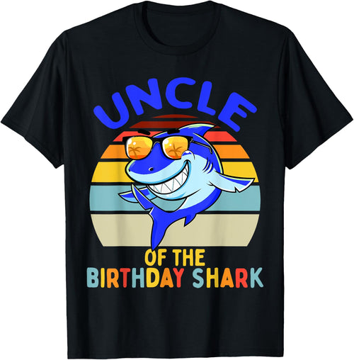Uncle of the Shark Birthday Matching Family
