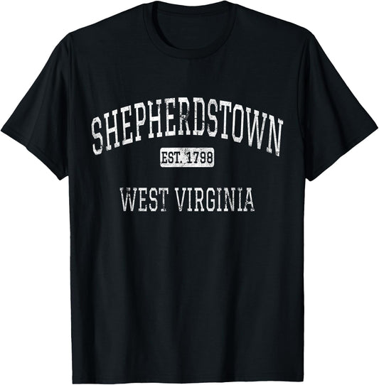 Shepherdstown West Virginia WV Vintage T-Shirt - T-Shirt | Black