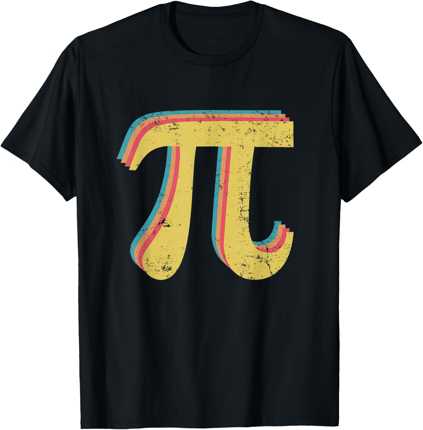 Pi 3,14 Pi Number Symbol Math Science Gift Vintage T-Shirt - T-Shirt | Black