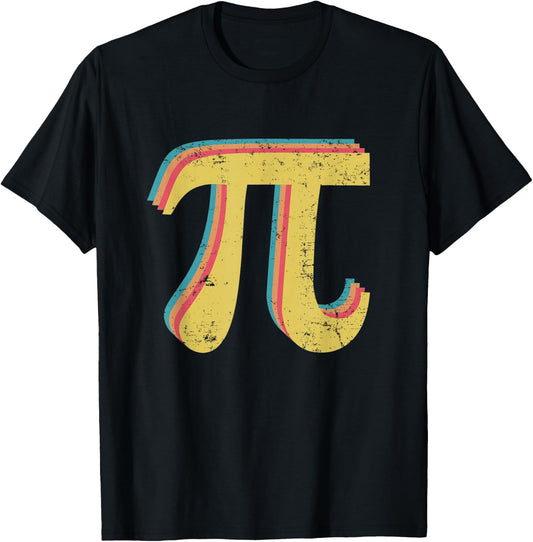 Pi 3,14 Pi Number Symbol Math Science Gift Vintage T-Shirt - T-Shirt | Black