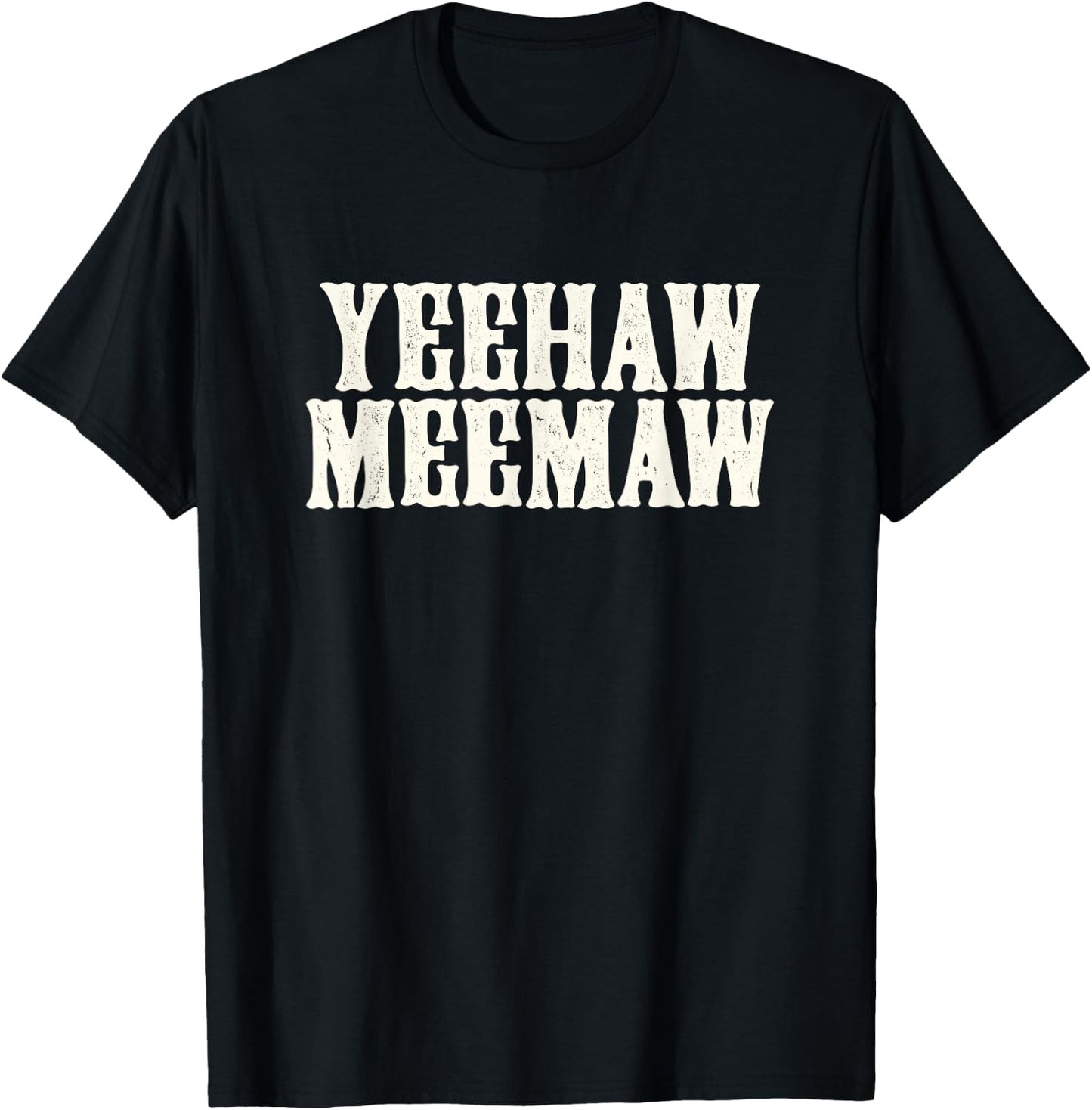 Funny Yeehaw meemaw spring break cruise beach shirt T-Shirt - T-Shirt | Black