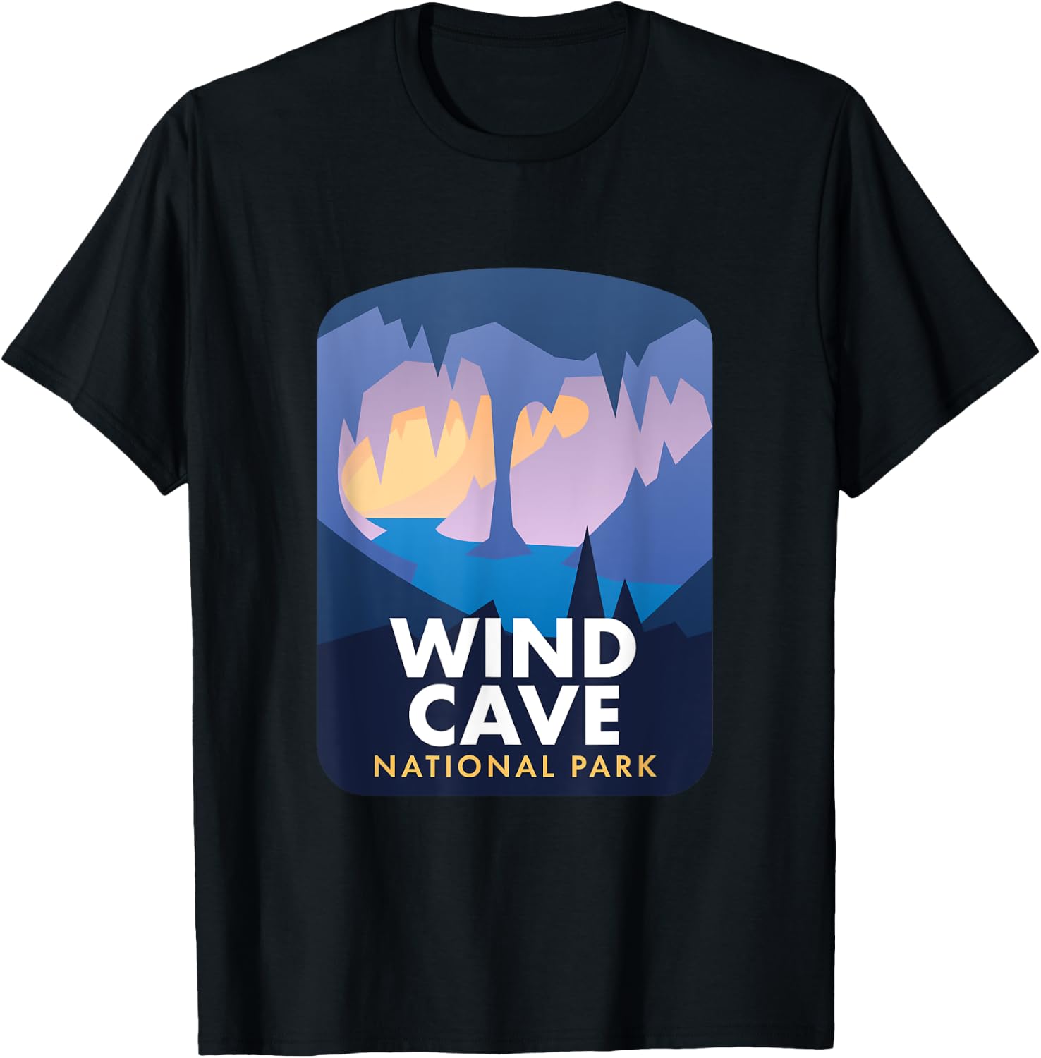 Wind Cave National Park T-Shirt - T-Shirt | Black