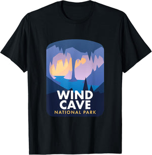 Wind Cave National Park T-Shirt - T-Shirt | Black
