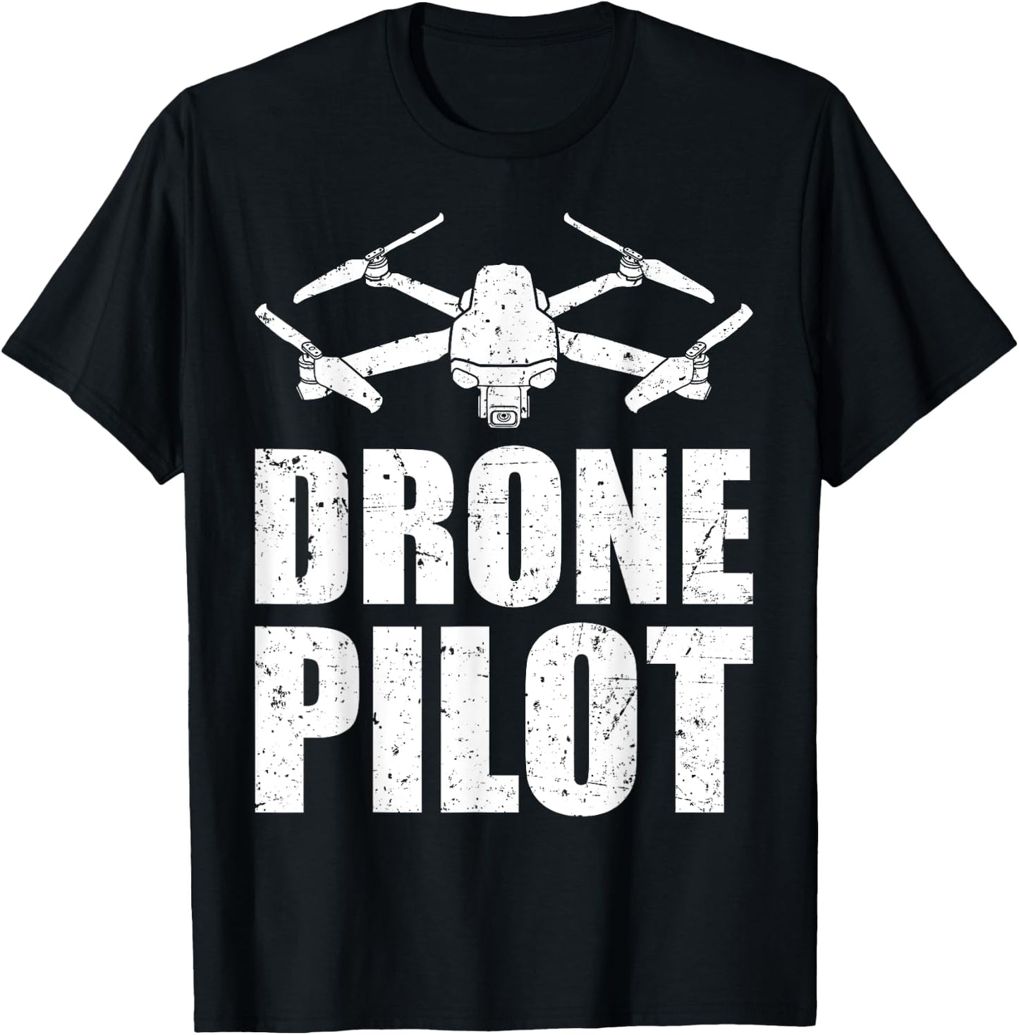 Funny Drone Designs Women Remote Control Aircraft T-Shirt - T-Shirt | Black