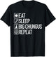 Eat Sleep Big Chungus Repeat Funny Dank Meme Big Chungus T-Shirt - T-Shirt | Black