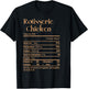 Trendy Rotisserie Chicken Nutrition Facts Thanksgiving Food T-Shirt - T-Shirt | Black