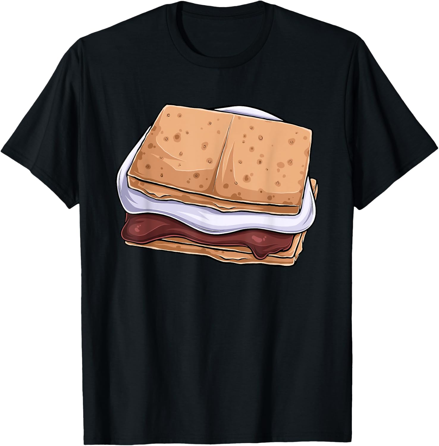 S'mores Costume Group Camping T-Shirt - T-Shirt | Black
