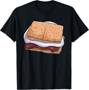 S'mores Costume Group Camping T-Shirt - T-Shirt | Black