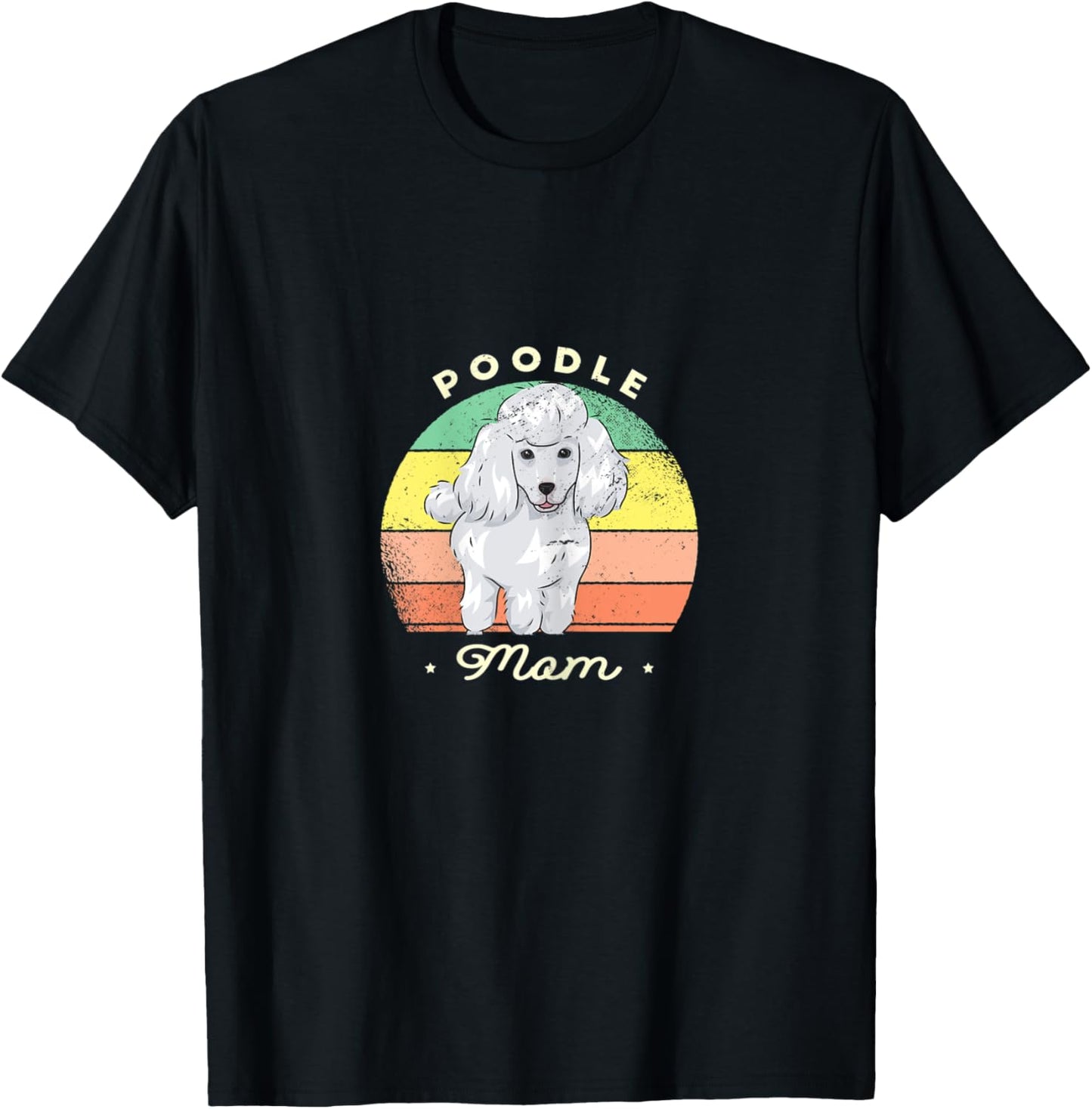 Poodle Mom - Cute Dog Lover Women T-Shirt - T-Shirt | Black