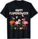 Halloween happy Flamingoween witch pumpkin mummy flamingo T-Shirt - T-Shirt | Black