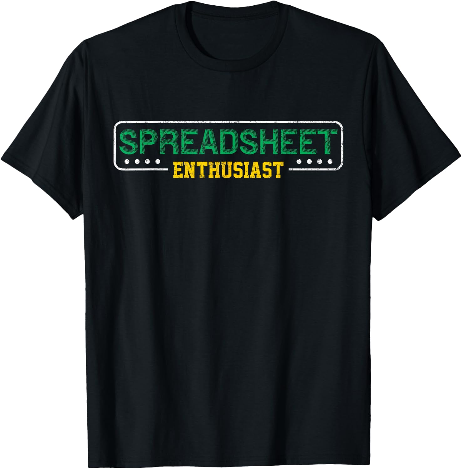 Spreadsheet Accountant CPA Fun Bookkeeper Funny Gift T Shirt T-Shirt - T-Shirt | Black