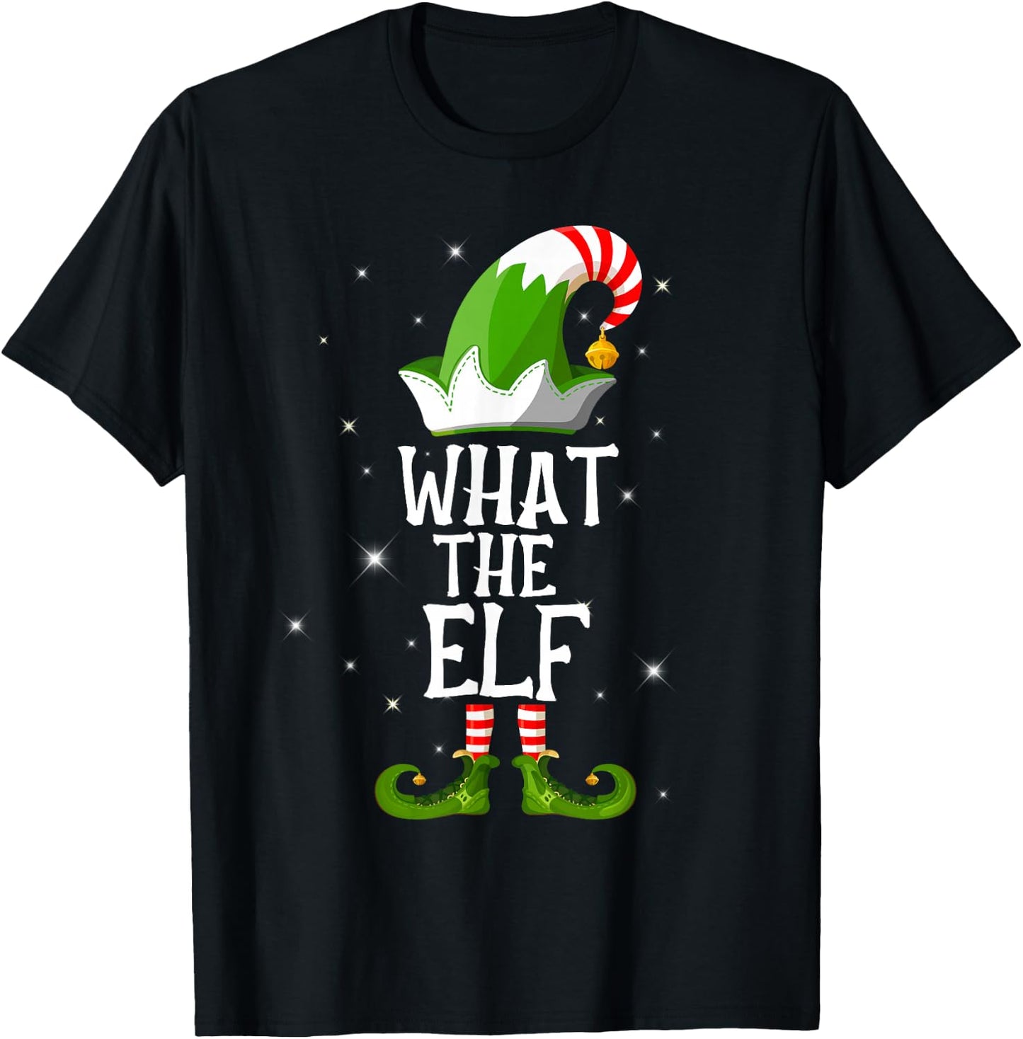 What The Elf Family Matching Group Christmas T-Shirt - T-Shirt | Black