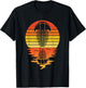 Vintage Retro Sunset Trilobite Funny Paleontologist T-Shirt - T-Shirt | Black