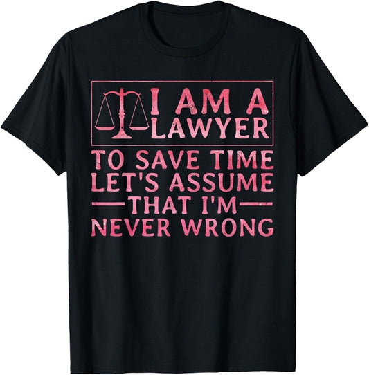 Cool Lawyer Design Women Attorney Law School Lawyer T-Shirt - T-Shirt | Black