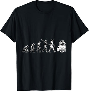 Funny car mechanic evolution car mechatronic T-Shirt - T-Shirt | Black
