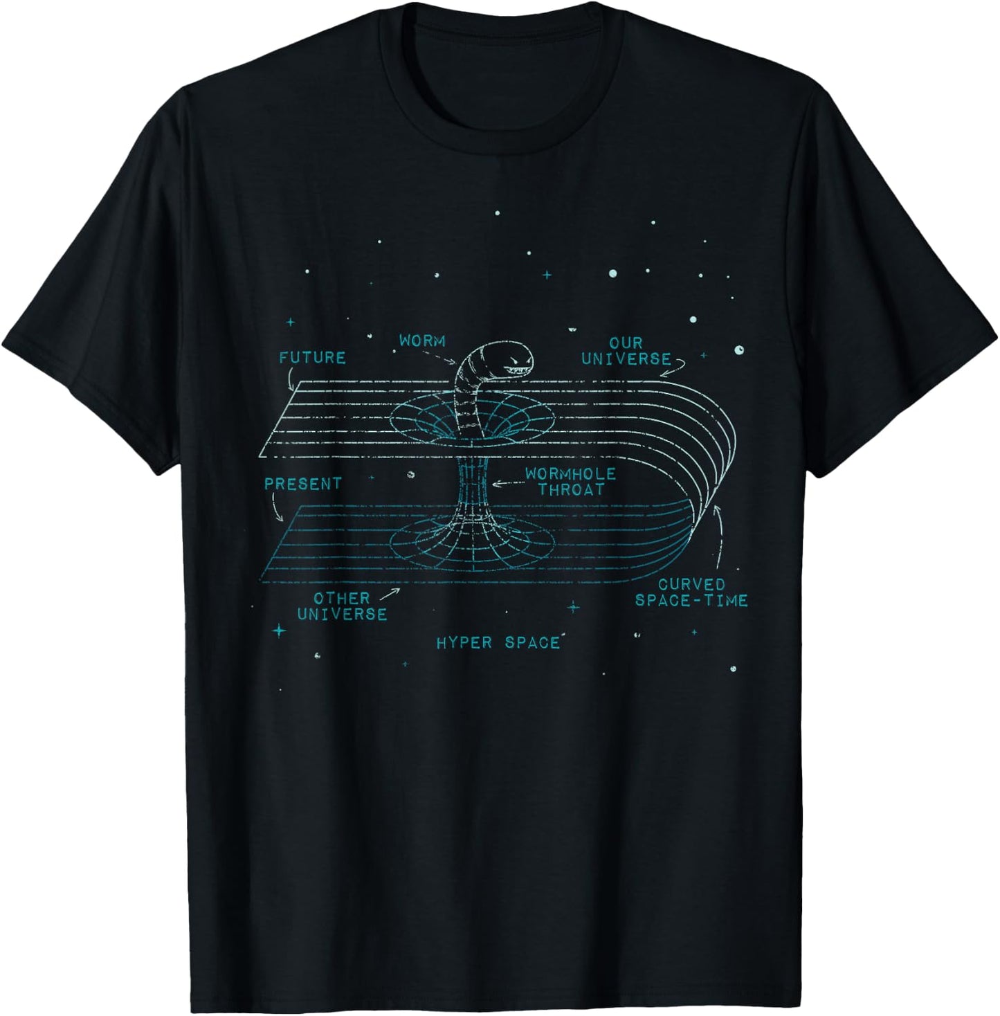 Physics Wormhole Time Travel Astrophysicists T-Shirt - T-Shirt | Black