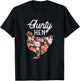 Aunty Hen Flowers Mothers Day Chicken Farm Aunt Auntie Women T-Shirt - T-Shirt | Black